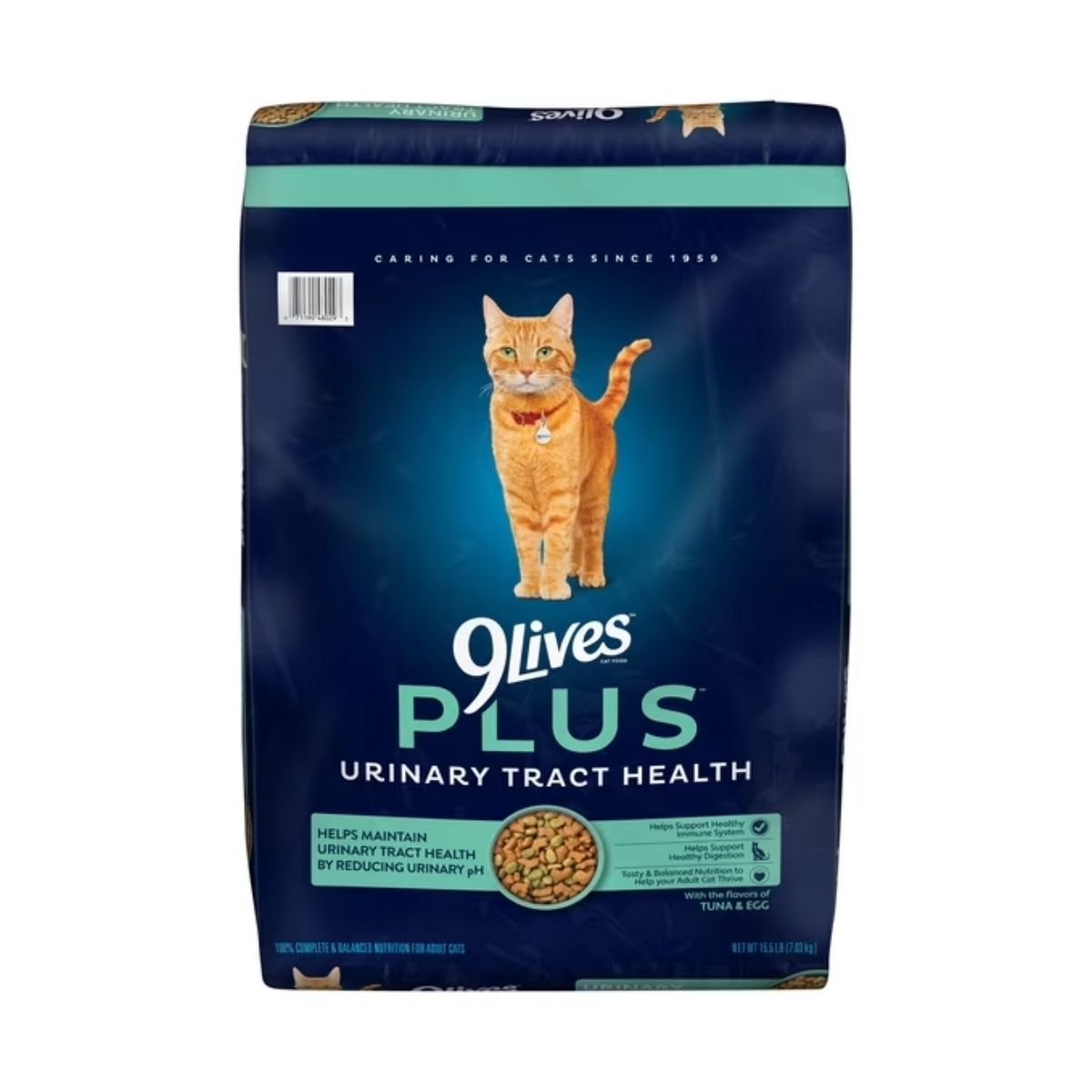 9Lives PLUS Urinary Tract Health Dry Cat Food, 15.5 lb. Bag