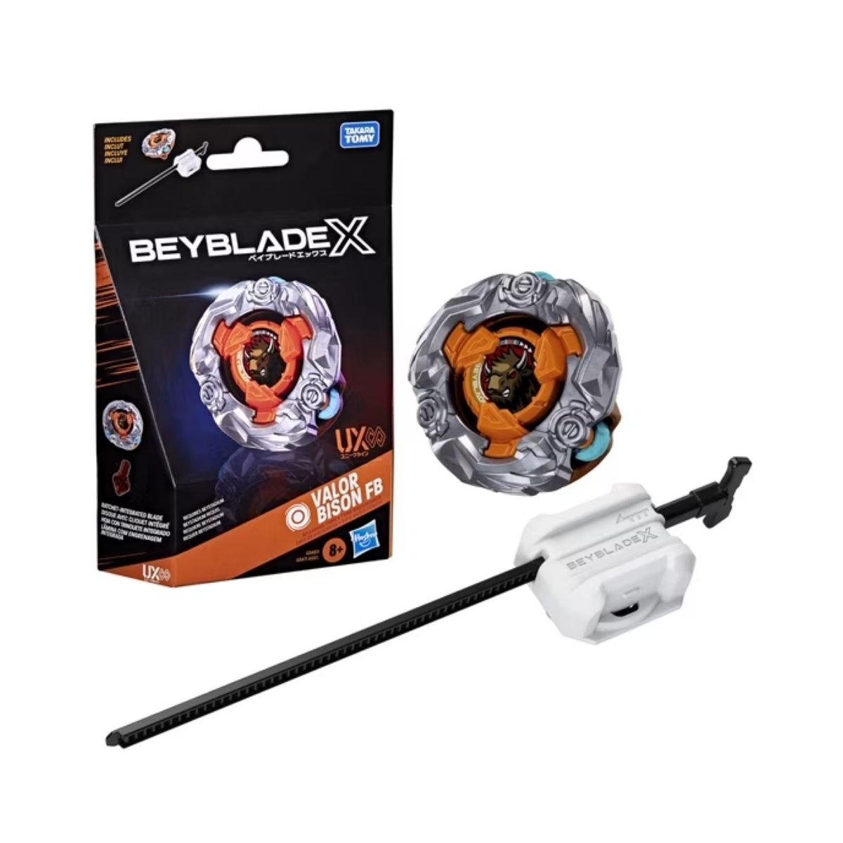 Beyblade X Valor Bison FB UX Infinity Starter Pack Set with Top & Launcher, Ages 8 and up