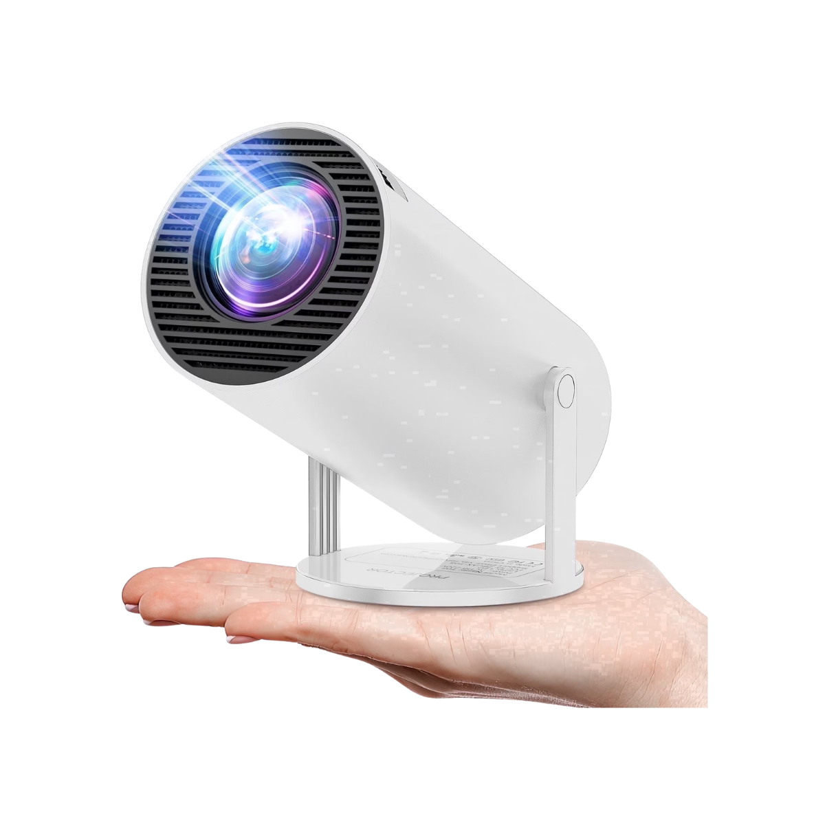 ARTSEA Projector 4K 1080P Support, Mini Projector Smart for Movie Projection Compatible with Phone- White